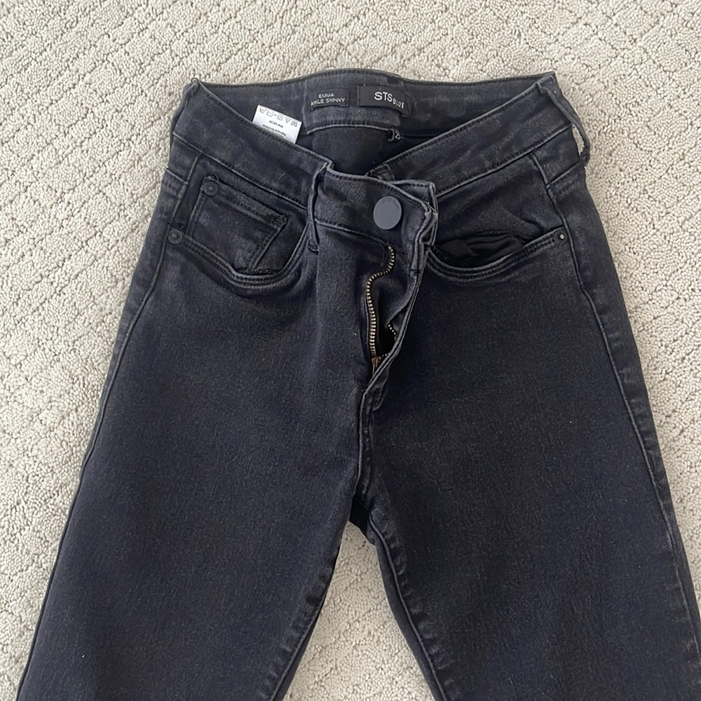 STS Blue - Emma Ankle Skinny Jeans in Black